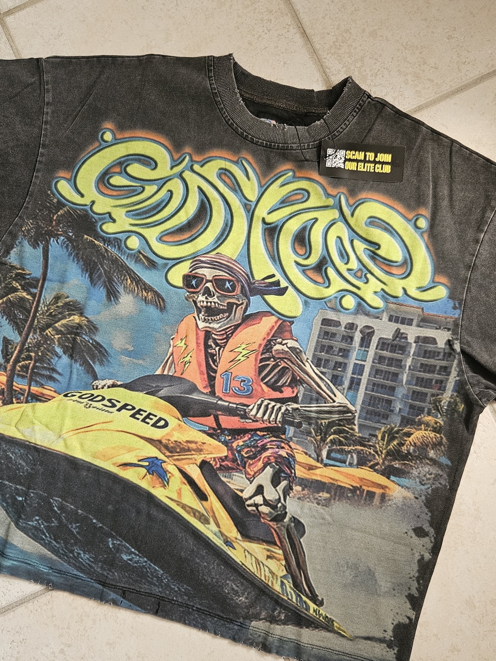 Godspeed Skeleton Jet Ski Tee